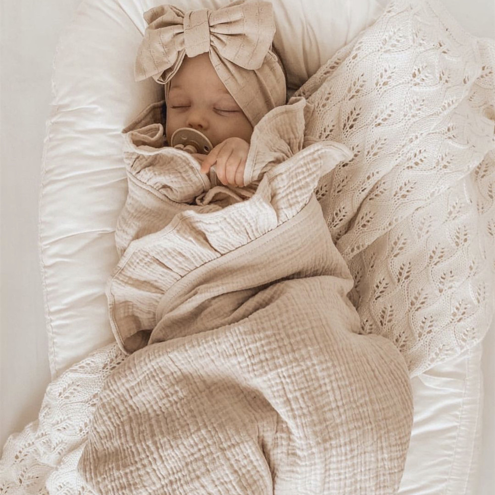 Baby Clothing Organic Cotton - INS potargane muślinowe koce do przewijania
