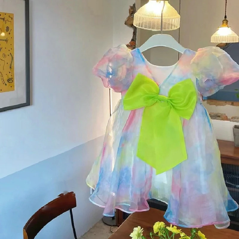 Baby Clothing Yellow - Letnia Sukienka Dziewczęca Odzież Dziecięca 2025