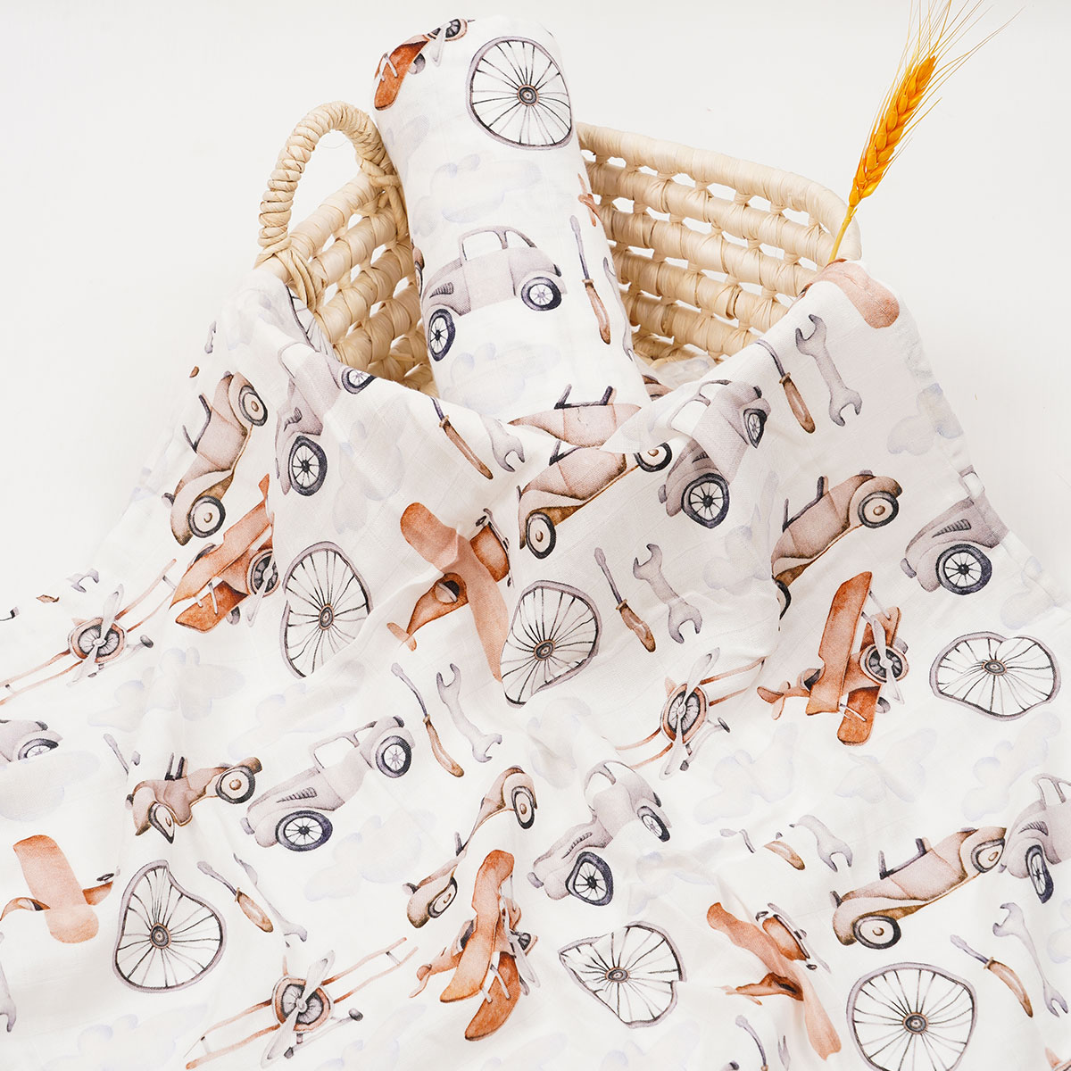Baby Clothing Organic Cotton - Elinfant druk cyfrowy 1 szt. Bambusowy