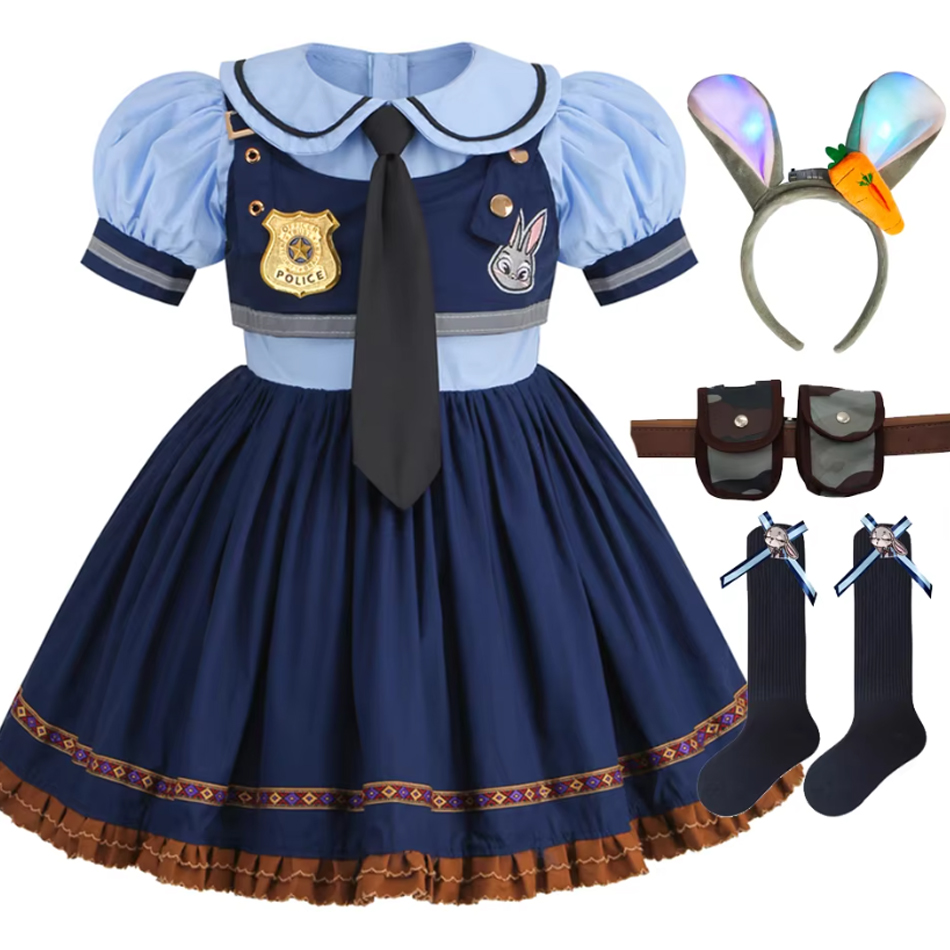 Baby Clothing Europe - Strój Judy Cosplay dla Dzieci, Sukienka