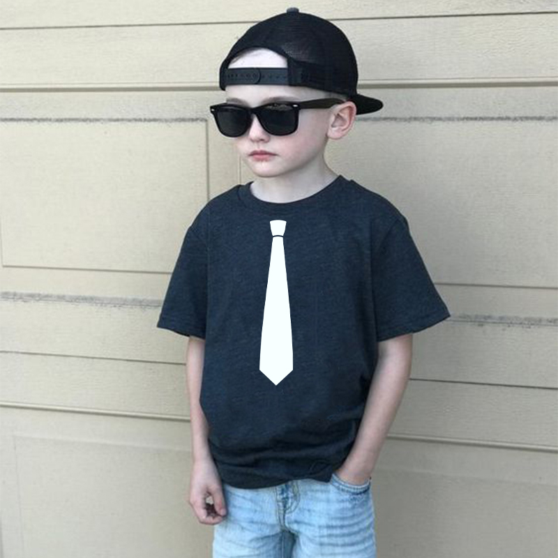 Baby Clothing Unique - Muszka drukuj maluch dzieci dżentelmen koszulka