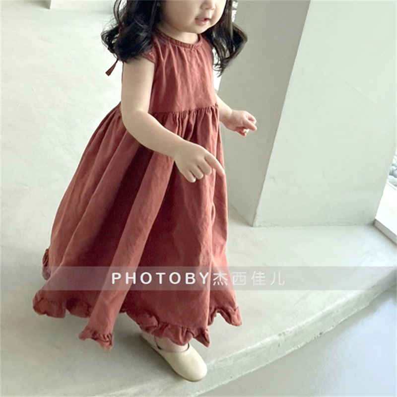 Baby Clothing Korea - Koreańska wersja letniej sukienki dla dziewczynki,
