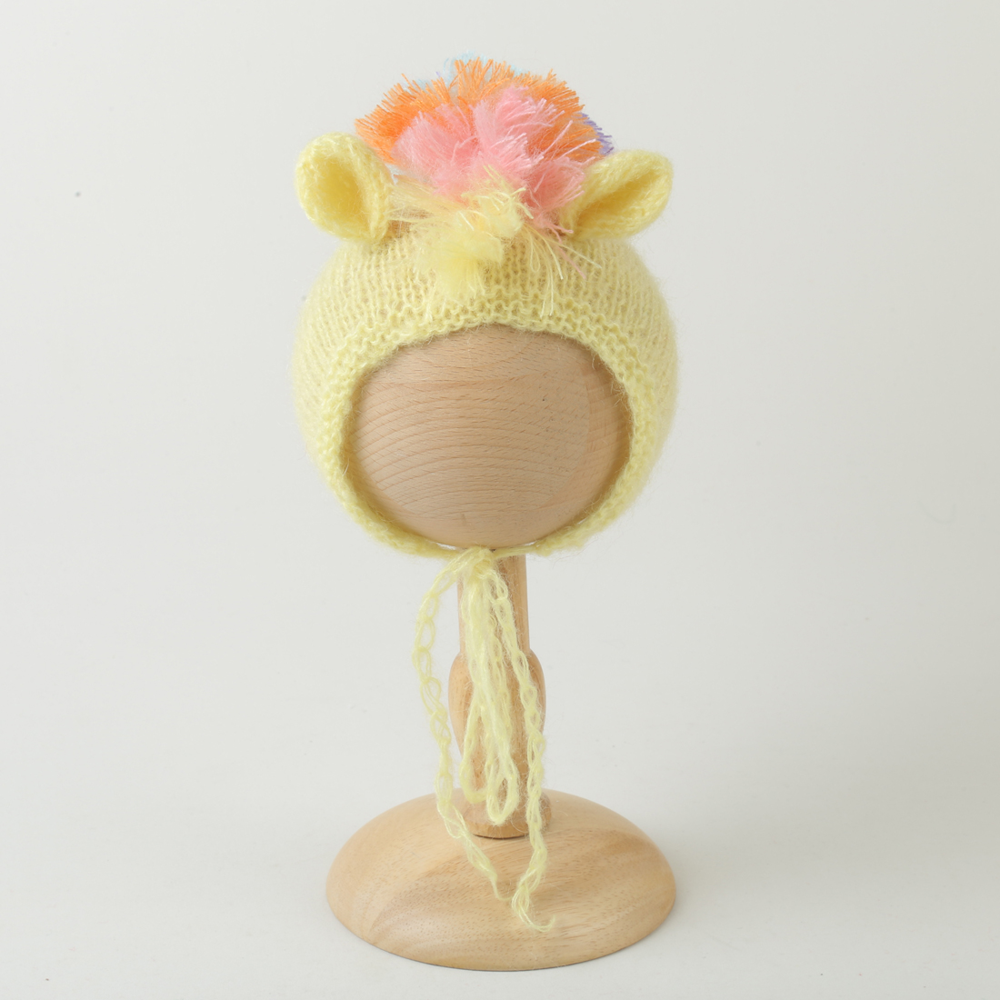 Baby Clothing Yellow - Żółty dziergany zestaw ubranek dla niemowląt,
