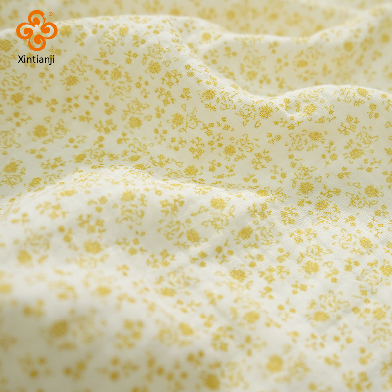 Baby Clothing Yellow - 135x50cm podwójna tkanina z krepy 100%