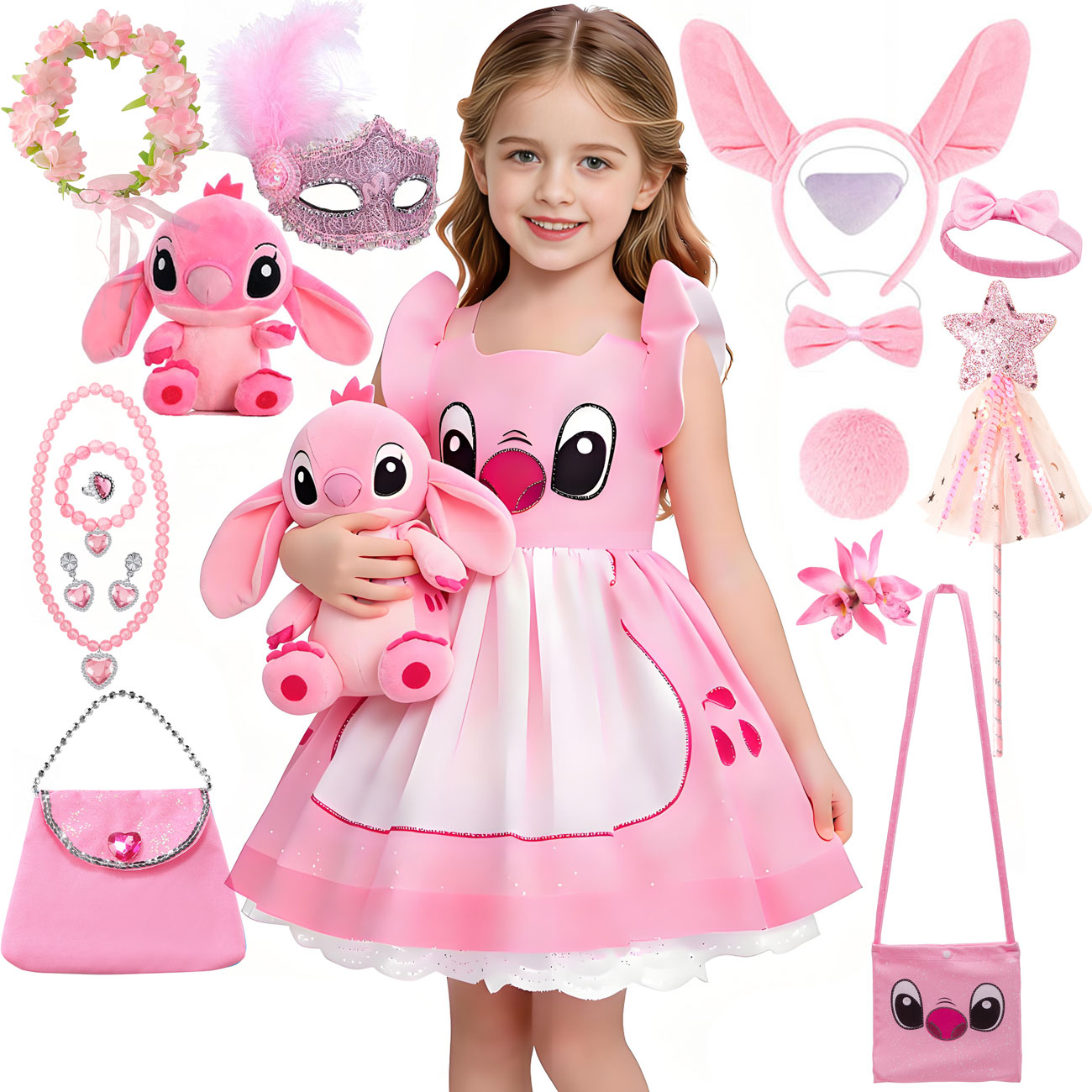 Baby Clothing Europe - Sukienka Disney Lilo & Stitch Różowa