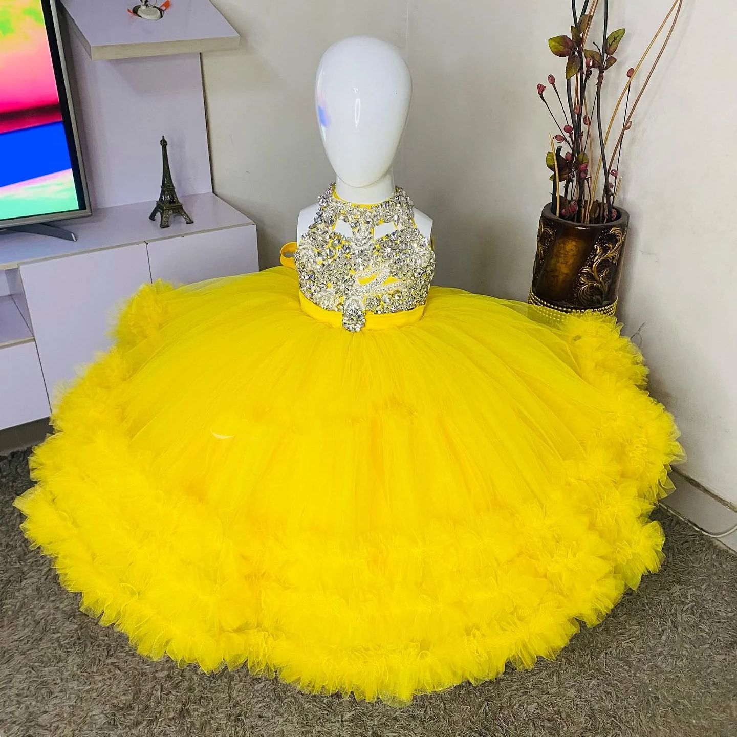 Przepiękna Żółta Sukienka dla  – Baby Clothing Yellow recenzja i cena