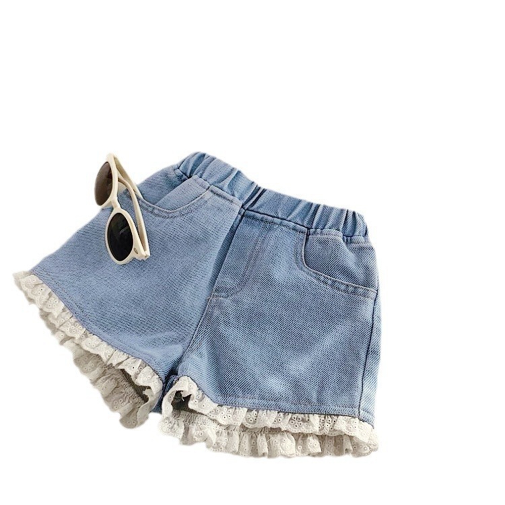 Letnie dziewczęce szorty jeans – Baby Clothing Korea recenzja i cena
