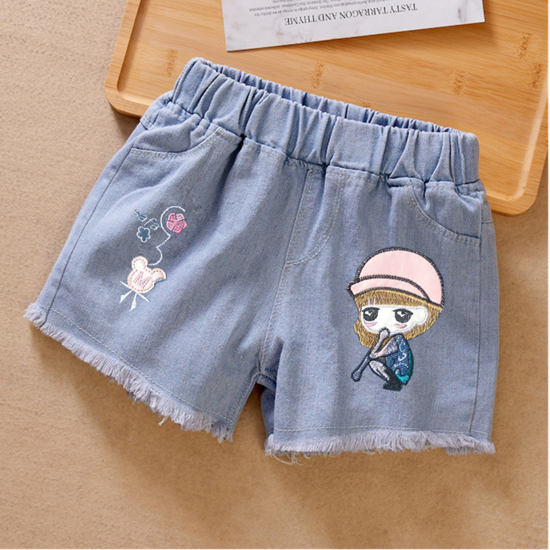 Letnie dziewczęce szorty jeans – Baby Clothing Korea recenzja i cena