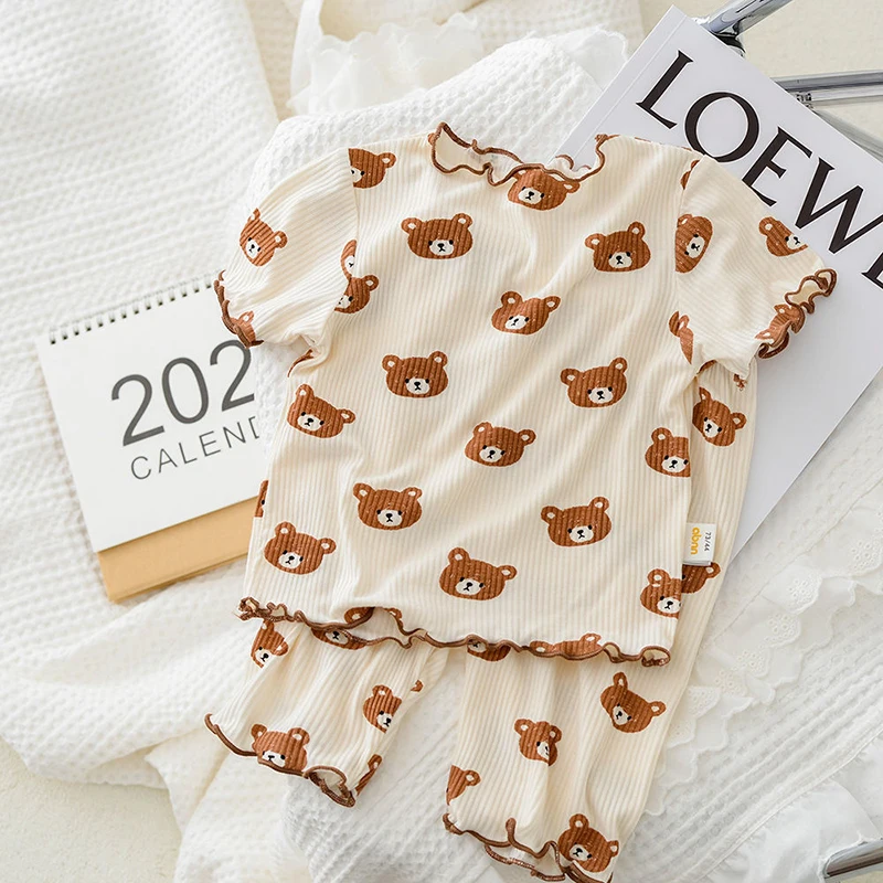 Letni bawełniany zestaw piżamo – Baby Clothing Dividers recenzja i cena