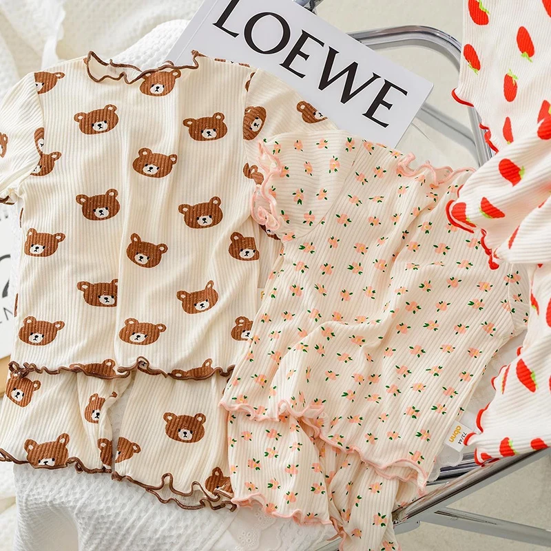Letni bawełniany zestaw piżamo – Baby Clothing Dividers recenzja i cena