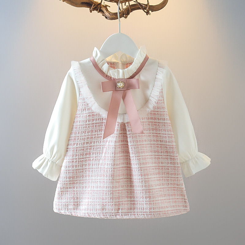 Wiosenna i jesienna sukienka w – Baby Clothing Korea recenzja i cena